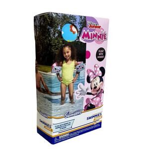 SwimWays Disney Float With Minnie Mouse Swimmies Arm Floaties Kids Ages 3-5 New